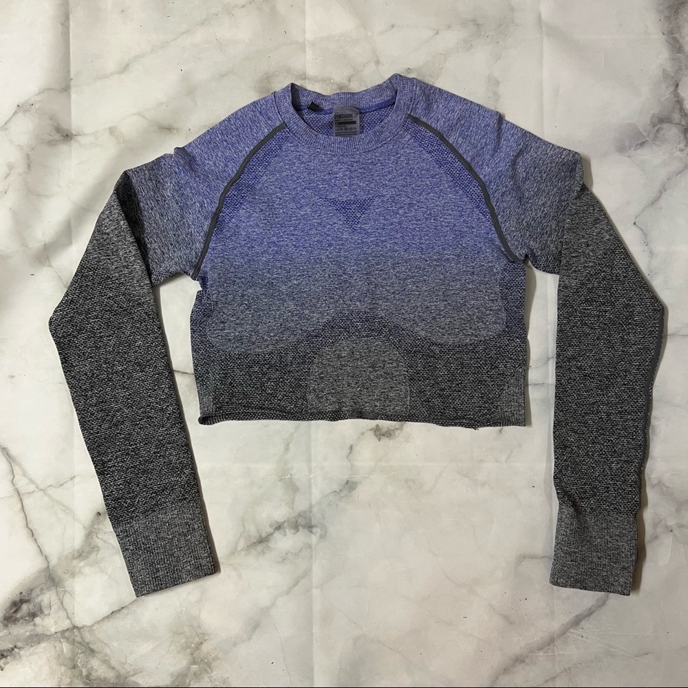 Gymshark Ombre Long Sleeve Crop Top